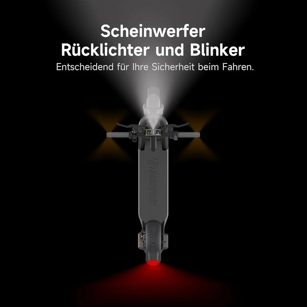 NAVEE N65i E-Scooter ABE Certified | Patented Damping Arm™ Suspension | 2-Way Folding | 65km Range